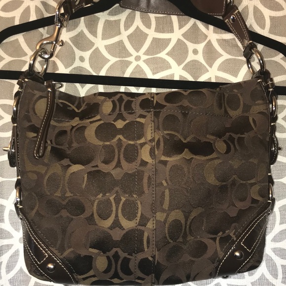 EUC Chocolate Coach Bag. - Picture 1 of 4